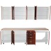 Bucatarie Zebra 260 cm din MDF Cedru frunza cu blat termoizolant crem